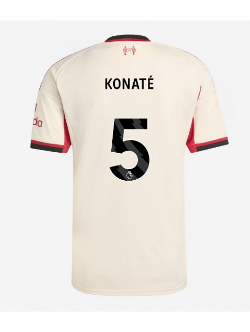 Moški Nogometna dresi replika Liverpool Ibrahima Konate #5 Gostujoči 2025-26 Kratek rokav Moški Nogometna dresi replika Liverpool Ibrahima Konate #5 Gostujoči 2025-26 Kratek rokav